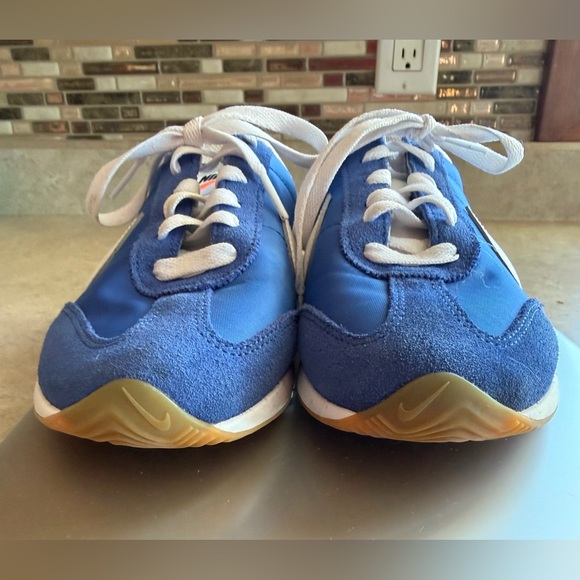 Nike Shoes - Nike Women’s Blue Suede & Mesh Sneakers with Gum Soles